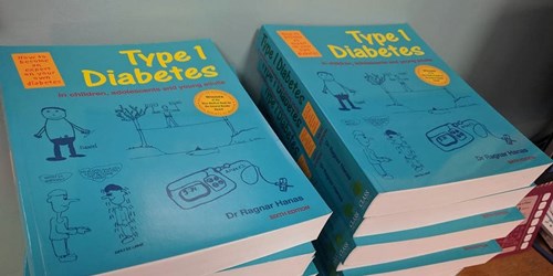 Pile of diabetes books